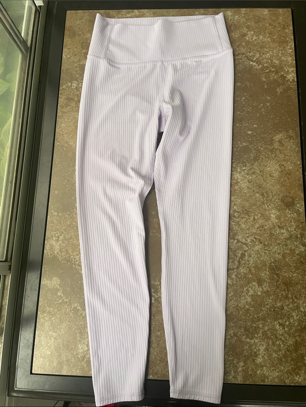 all in motion Light Lavender Ribbed Leggings XL(14)